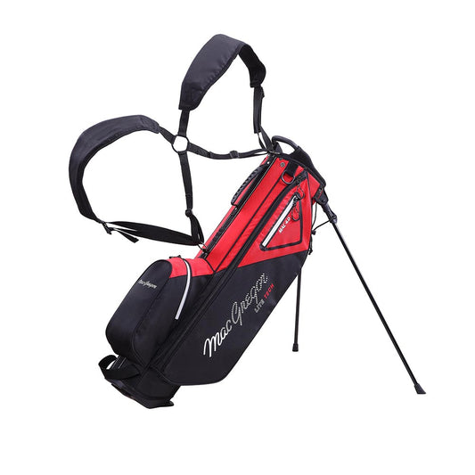 MacGregor Mac 4 Way 6.5" Sunday Golf Stand Bag Black/Red  