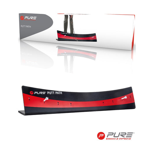 Pure2Improve Golf Putt Path Trainer Black/Red  