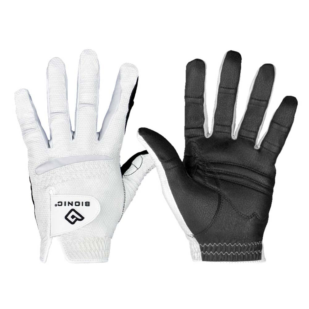 Bionic RelaxGrip 2.0 All Weather Golf Glove White/Black M Left Hand (Right Handed Golfer)