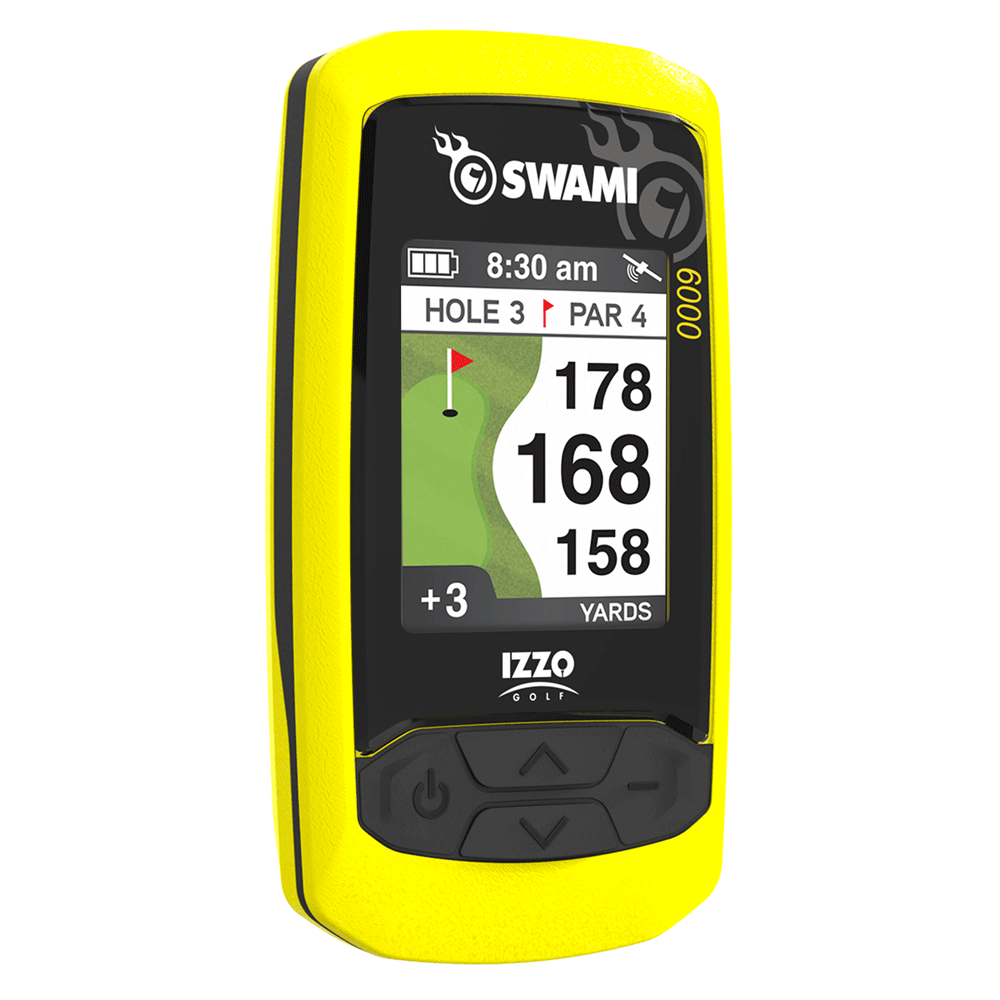IZZO Golf Swami 6000 Handheld Golf GPS Yellow  