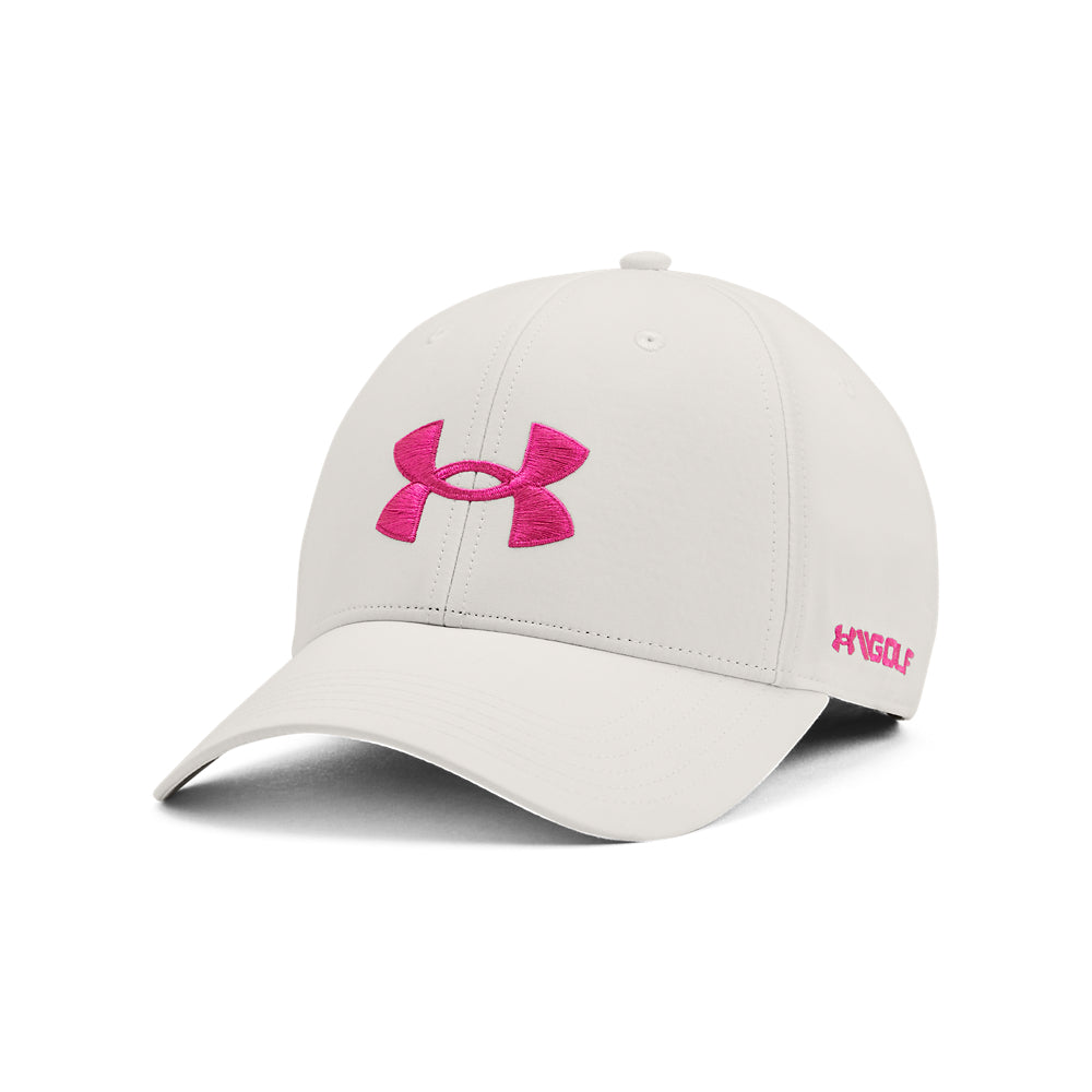 Under Armour Golf 96 Adjustable Cap 1361547 Mist Grey / Rebel Pink 006  