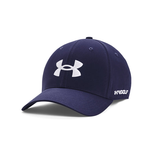 Under Armour Golf 96 Adjustable Golf Cap 1361547 Midnight Navy / White 411