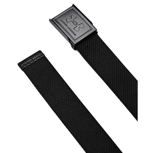 Under Armour Webbing Golf Belt 1369819 Black / Pitch Grey / Black 001  