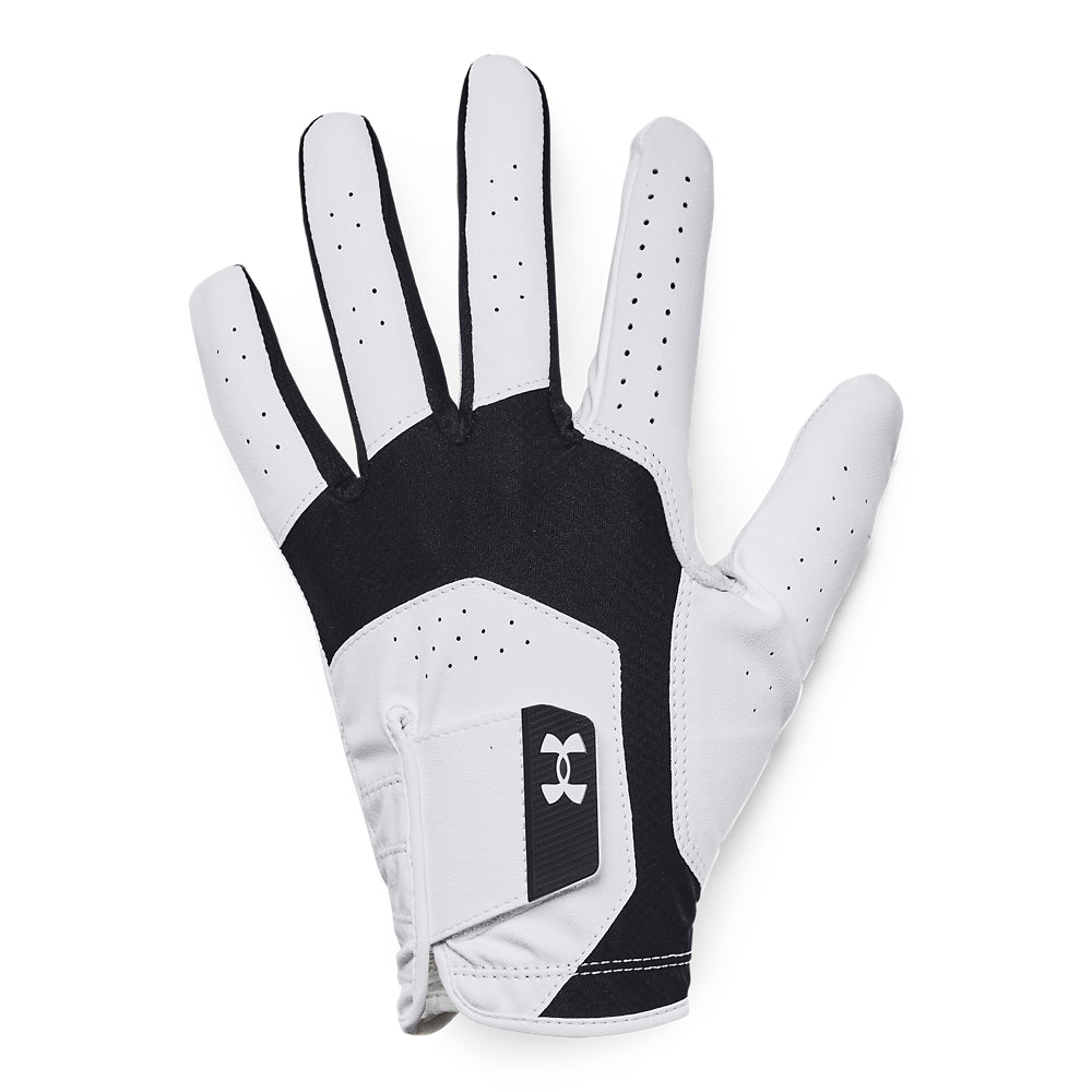 Under Armour UA Iso-Chill Golf Glove 1370277 Black / White / Black 001 Left Hand (Right Handed Golfer) S