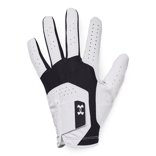 Under Armour UA Iso-Chill Golf Glove - 1370277-001 Black / White / Black 001 Left Hand (Right Handed Golfer) S