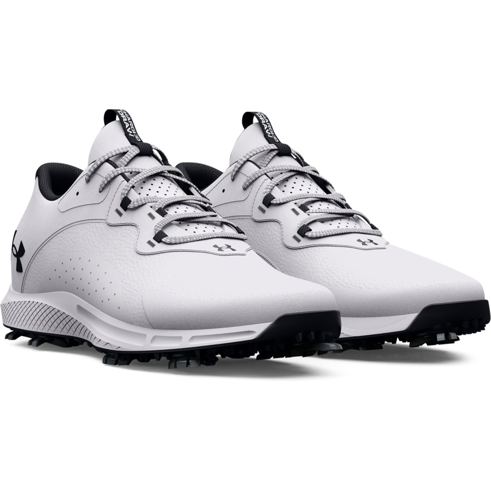 Under Armour Charge Draw 2 Wide Golf Shoe 3026401 White / White / Black 100 7.5 