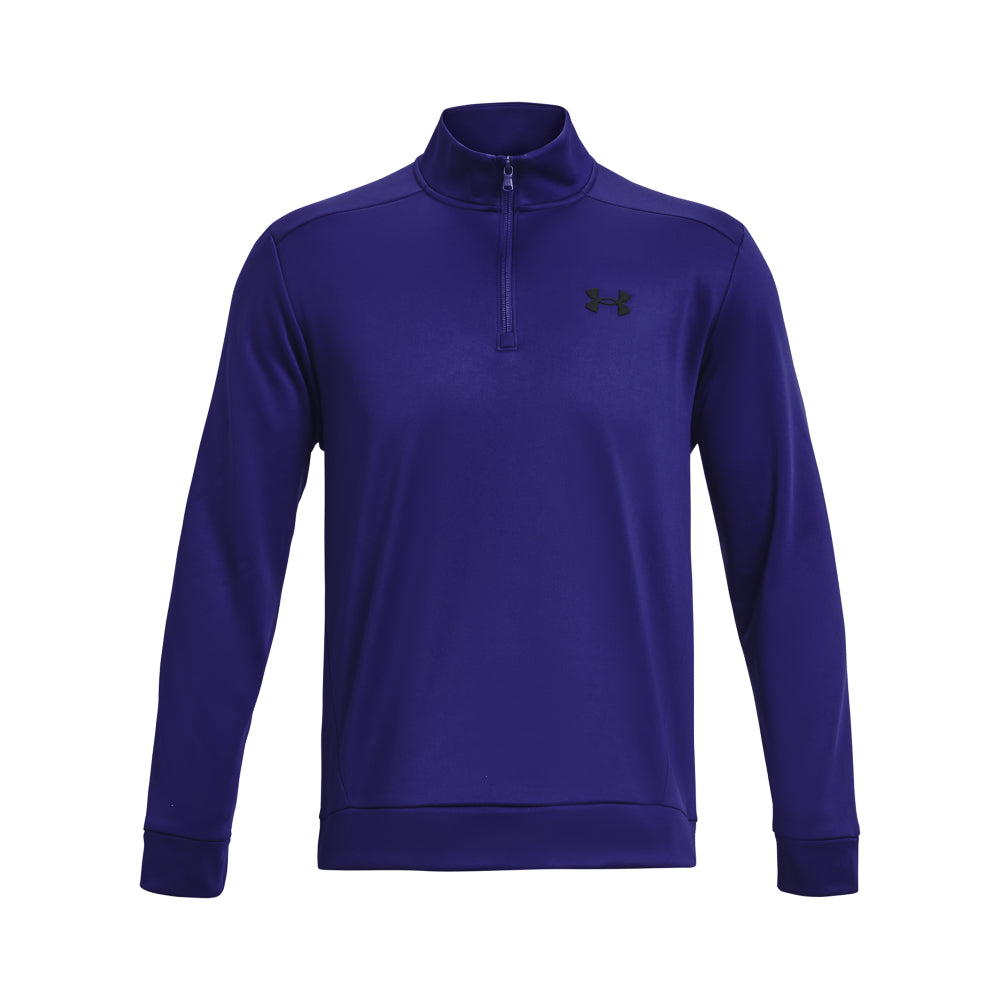 Under Armour Fleece 1/4 Zip Pullover Top 1373358 Sonar Blue / Black 468 M 