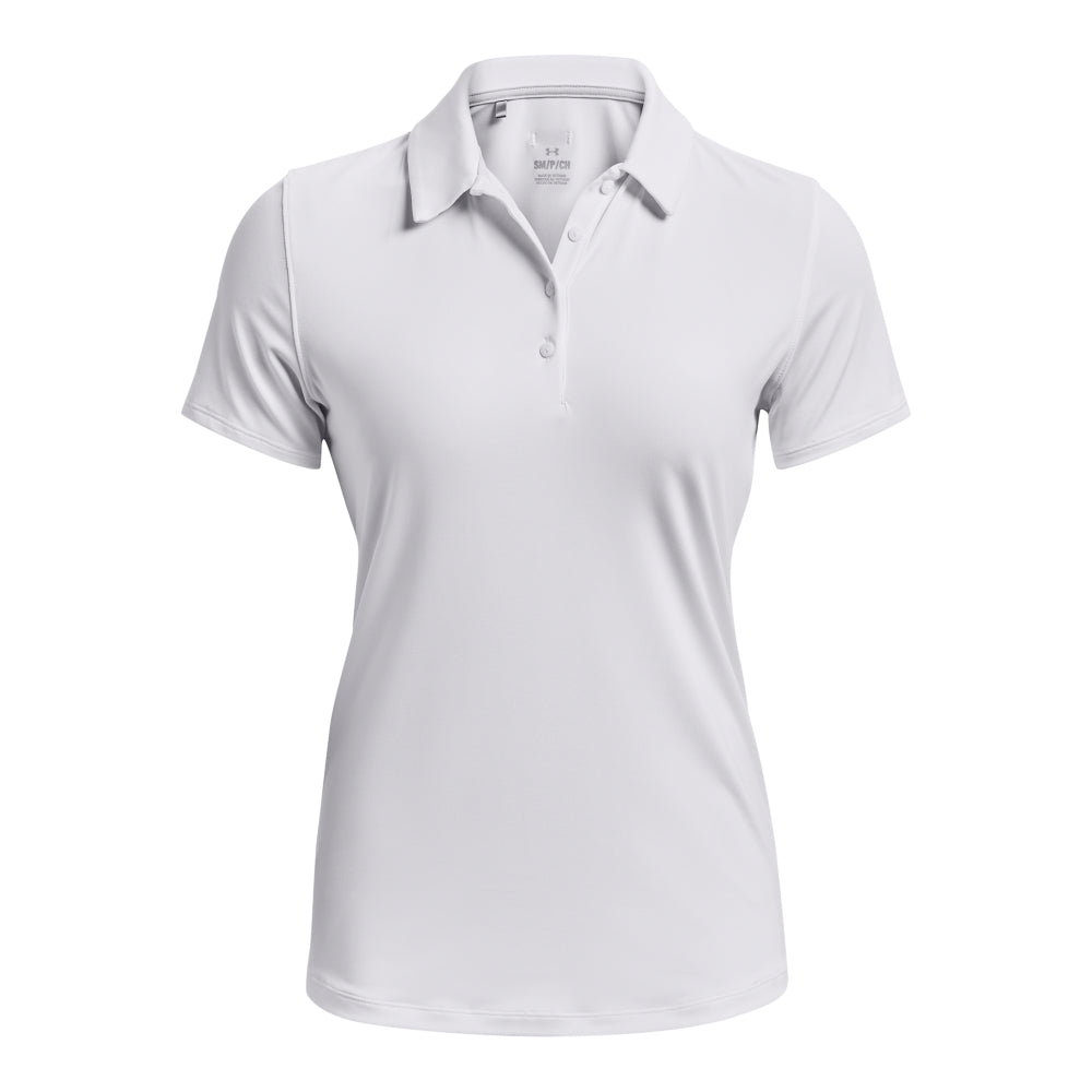 Under Armour Playoff SS Ladies Golf Polo Shirt 1377335 White 100 M 