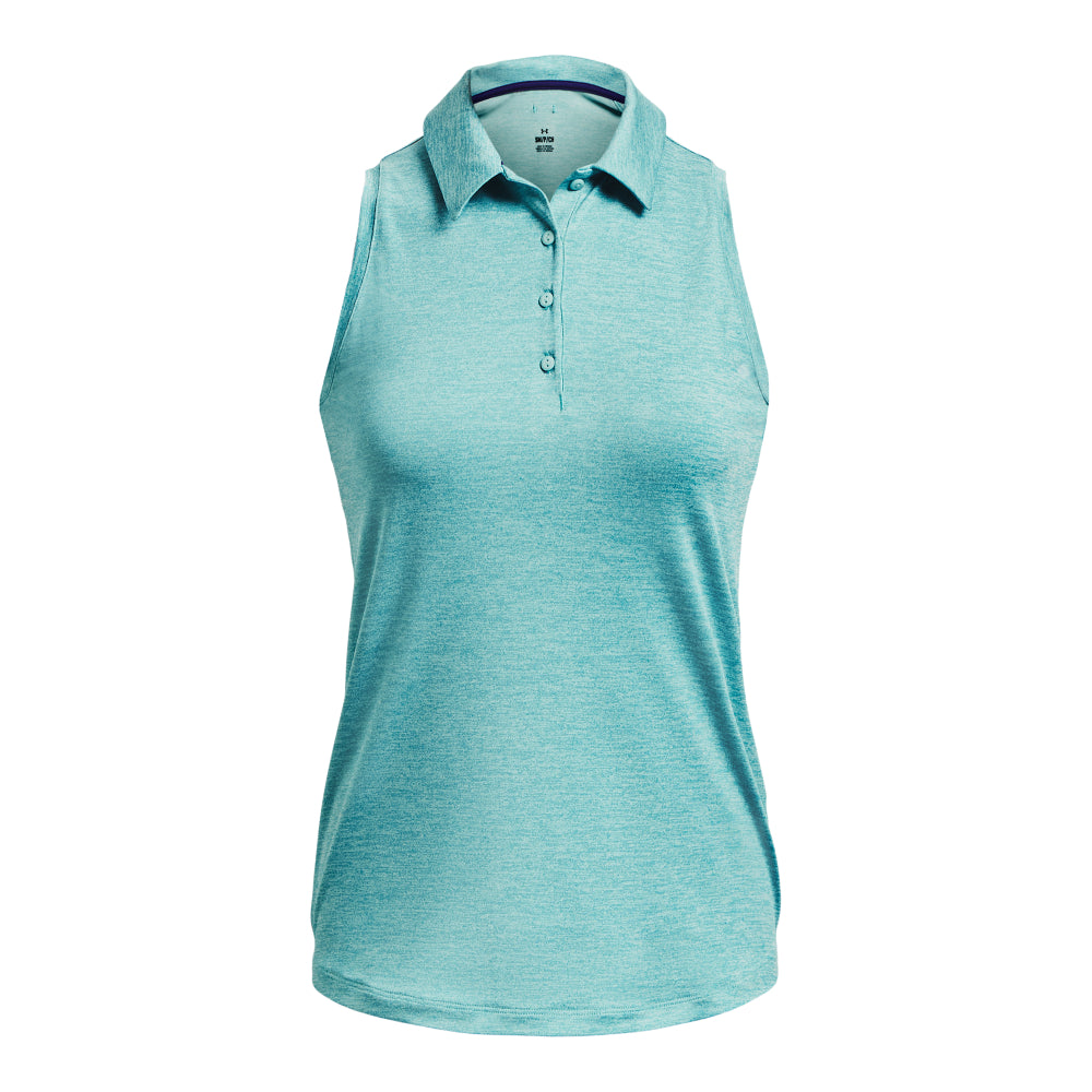 Under Armour Playoff SL Ladies Golf Polo Shirt 1377338 Blue Foam 421 M 