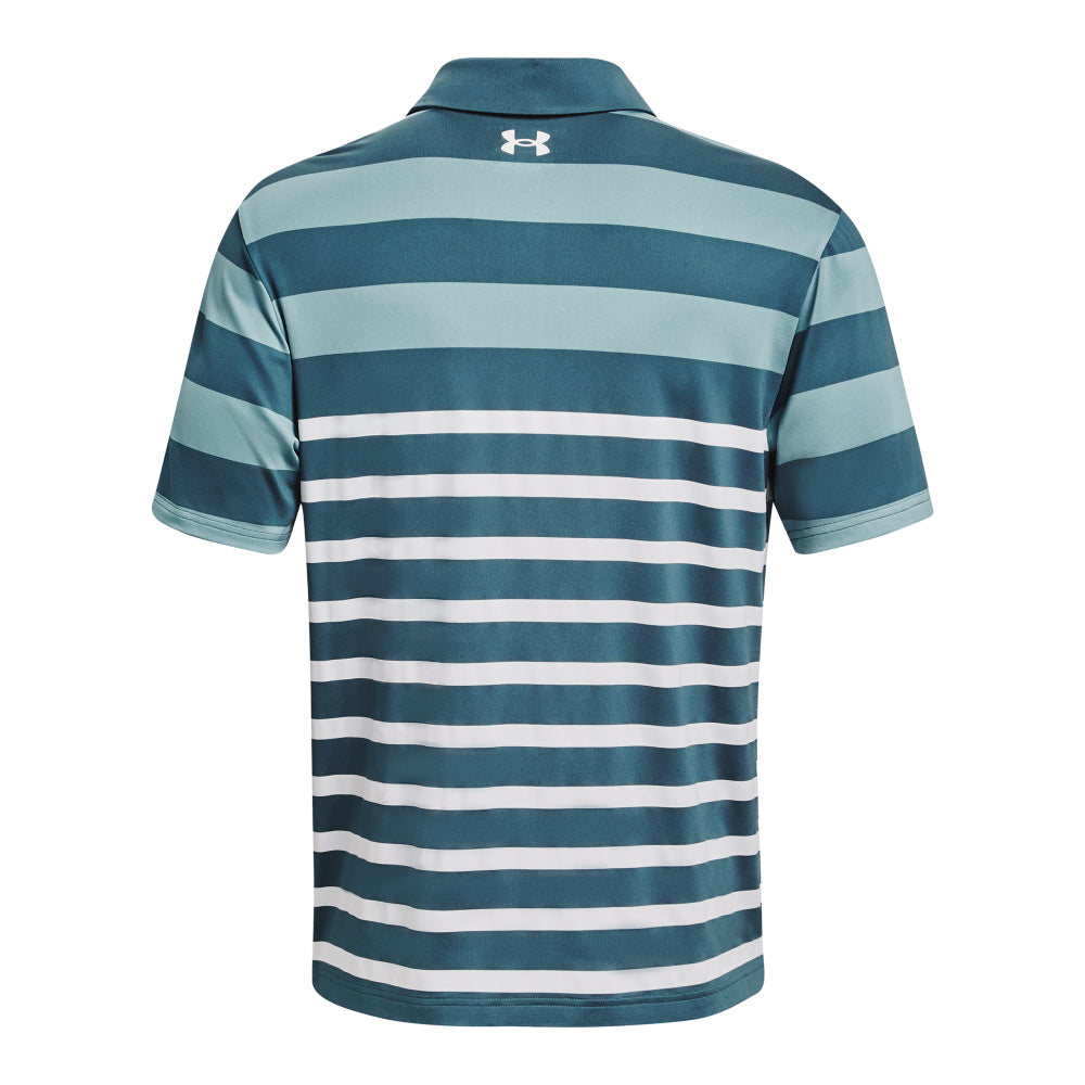 Under Armour UA Playoff 3.0 Rugby YD Stripe Golf Polo Shirt 1378676   