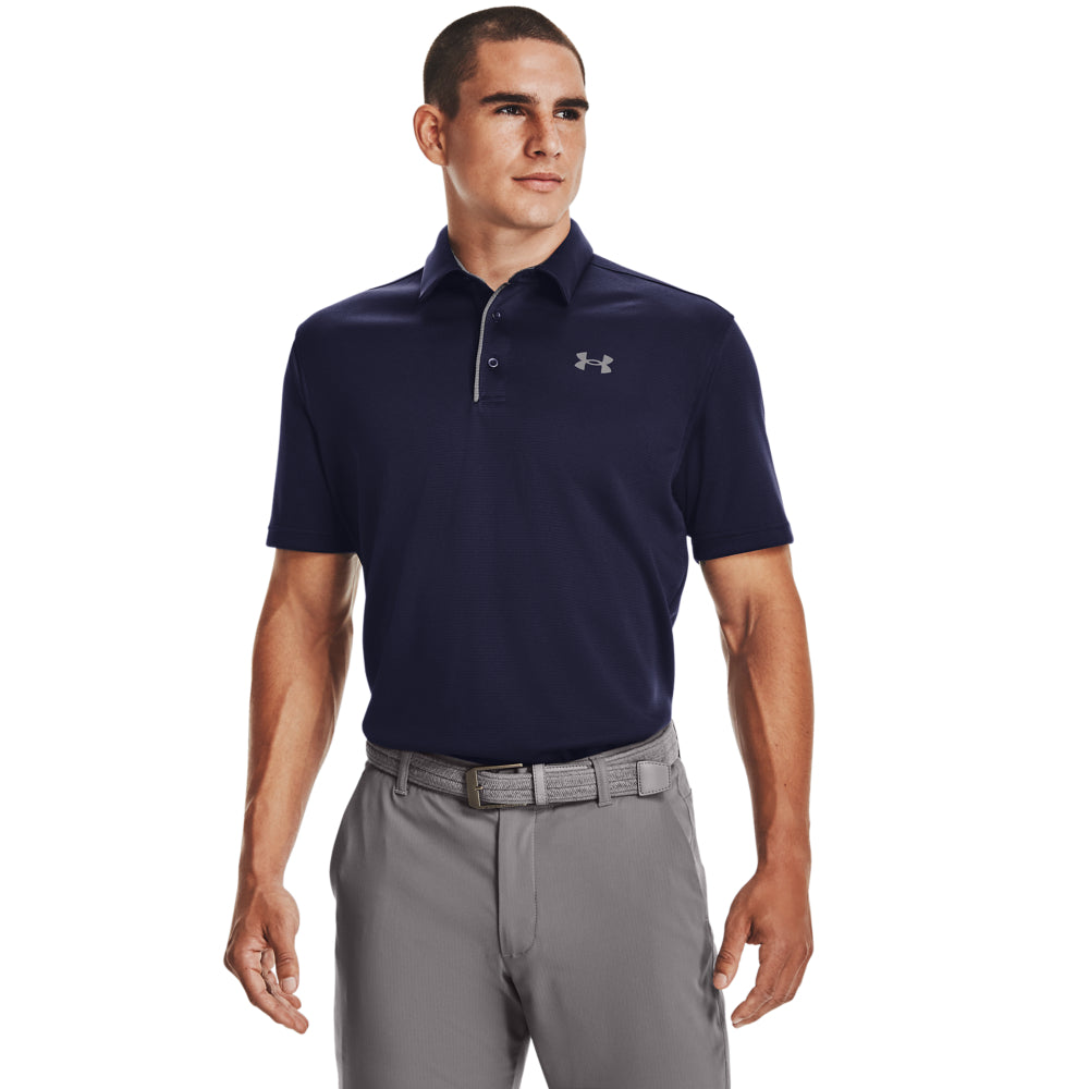 Under Armour Tech Golf Polo Shirt 1290140 Midnight Navy / Graphite 410 M 