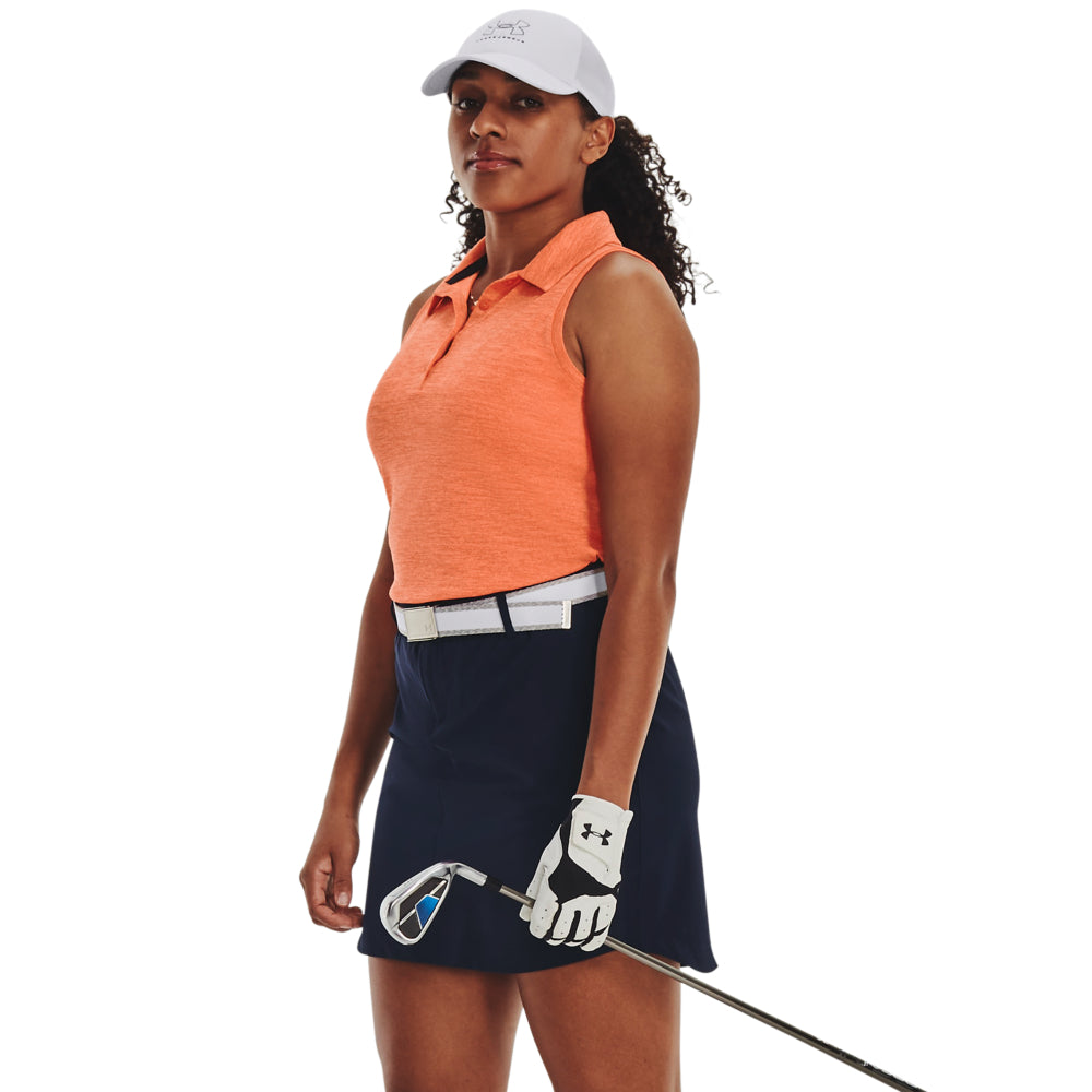 Under Armour Playoff SL Ladies Golf Polo Shirt 1377338 Orange Blast 866 M 