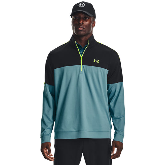 Under Armour UA Storm Golf Midlayer 1/2 Zip 1377398 Midnight Navy / White / Pink Shock 411 M 