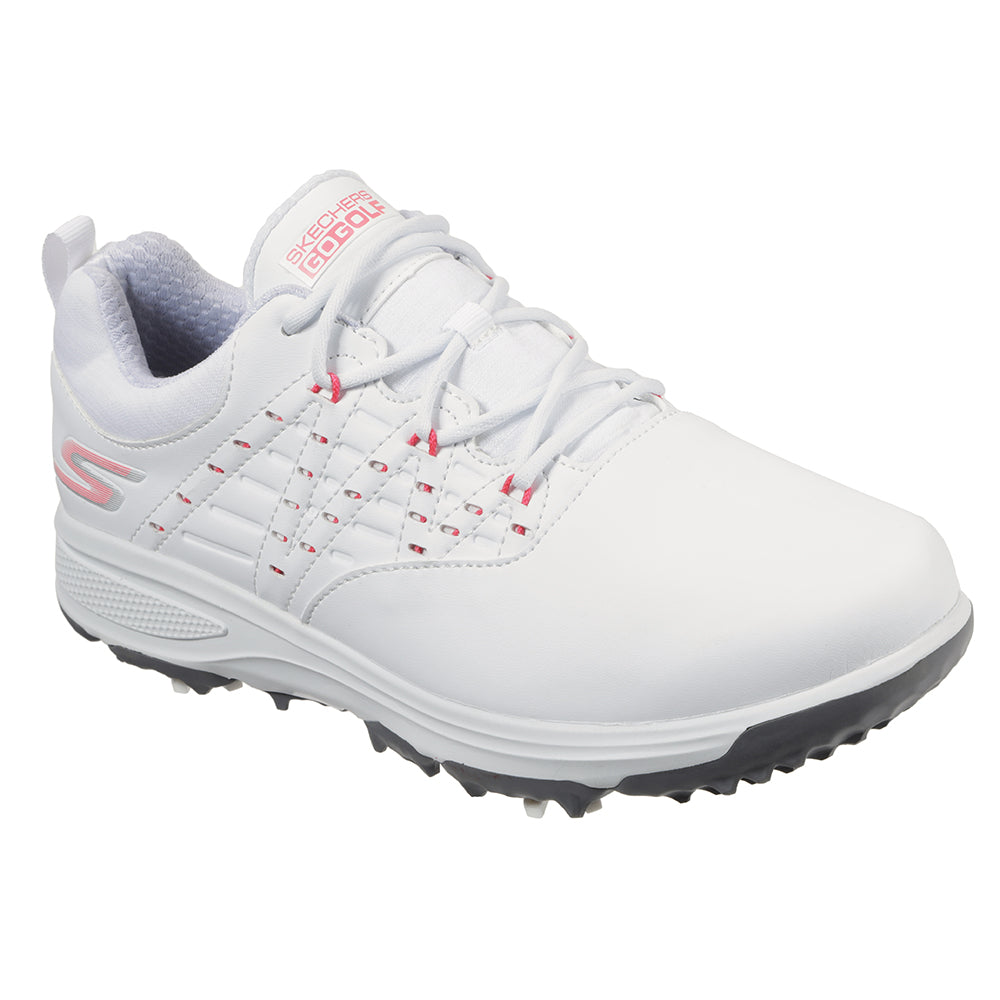 Skechers Go Golf Pro 2 Ladies Spiked Golf Shoes 17001 White/Pink 3 