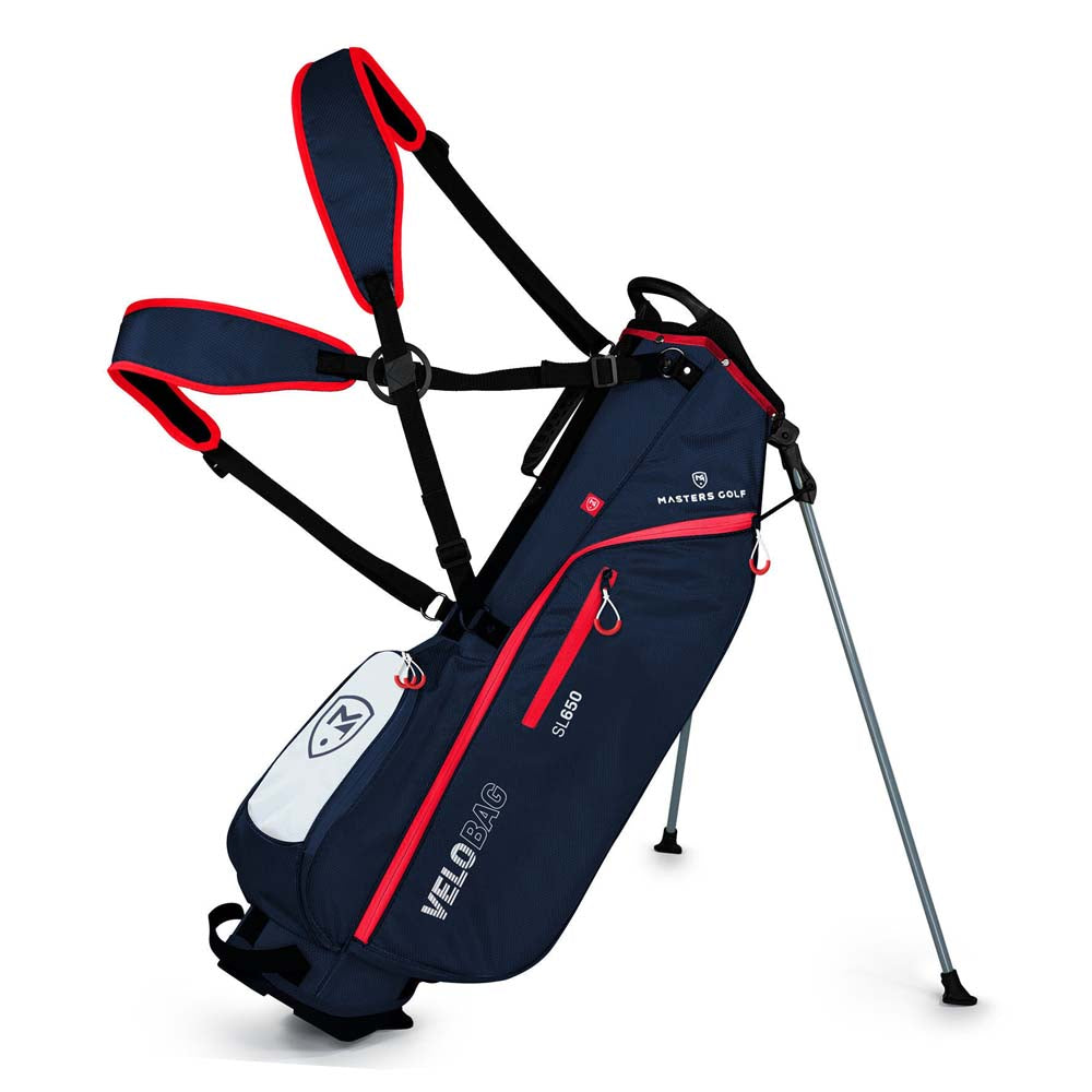 Masters Golf SL 650 Velo 6.5" Top Stand Bag Navy/White  