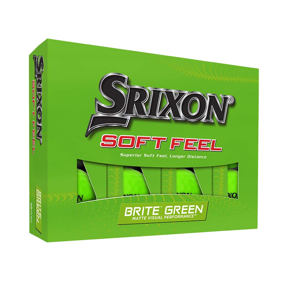 Srixon Soft Feel Brite Golf Balls 2023 Green  