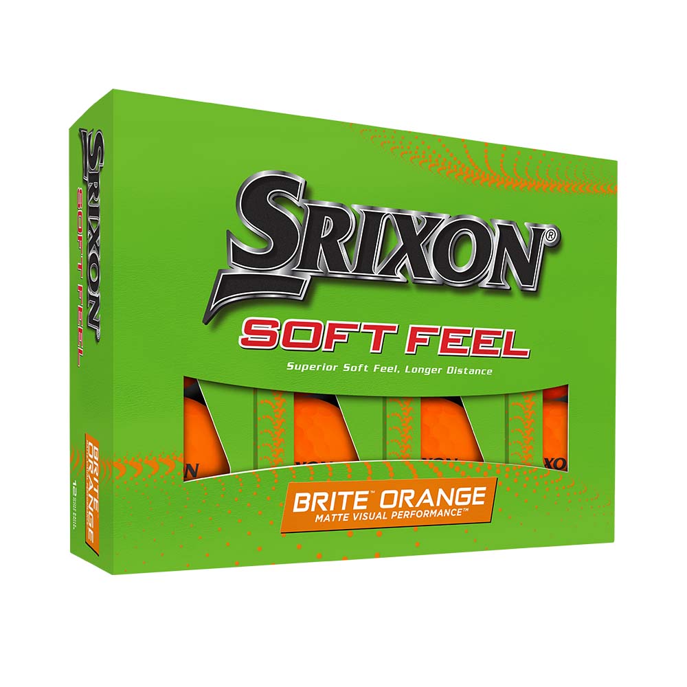 Srixon Soft Feel Brite Golf Balls 2023 Orange  