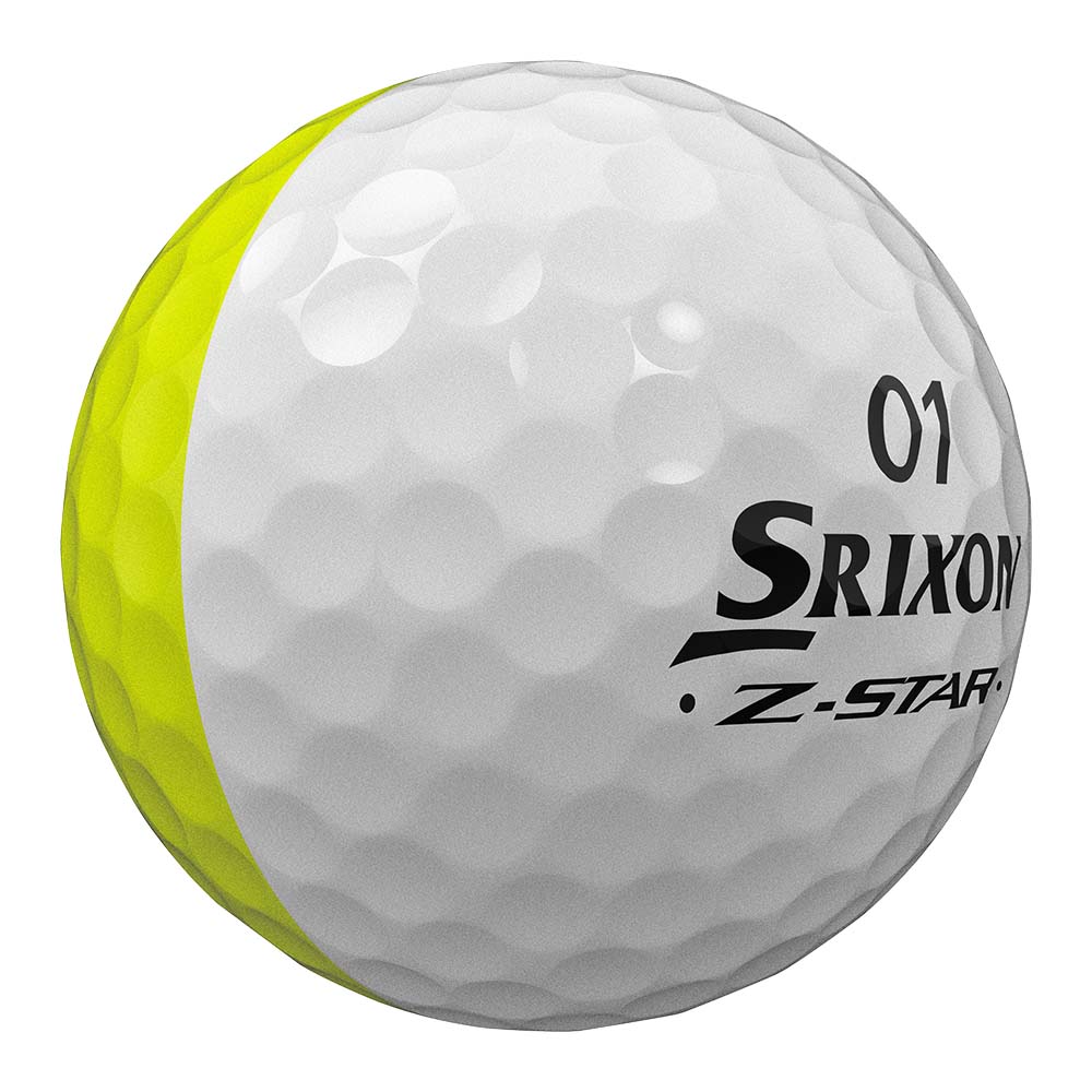Srixon Z-Star Divide Golf Balls - White Yellow   
