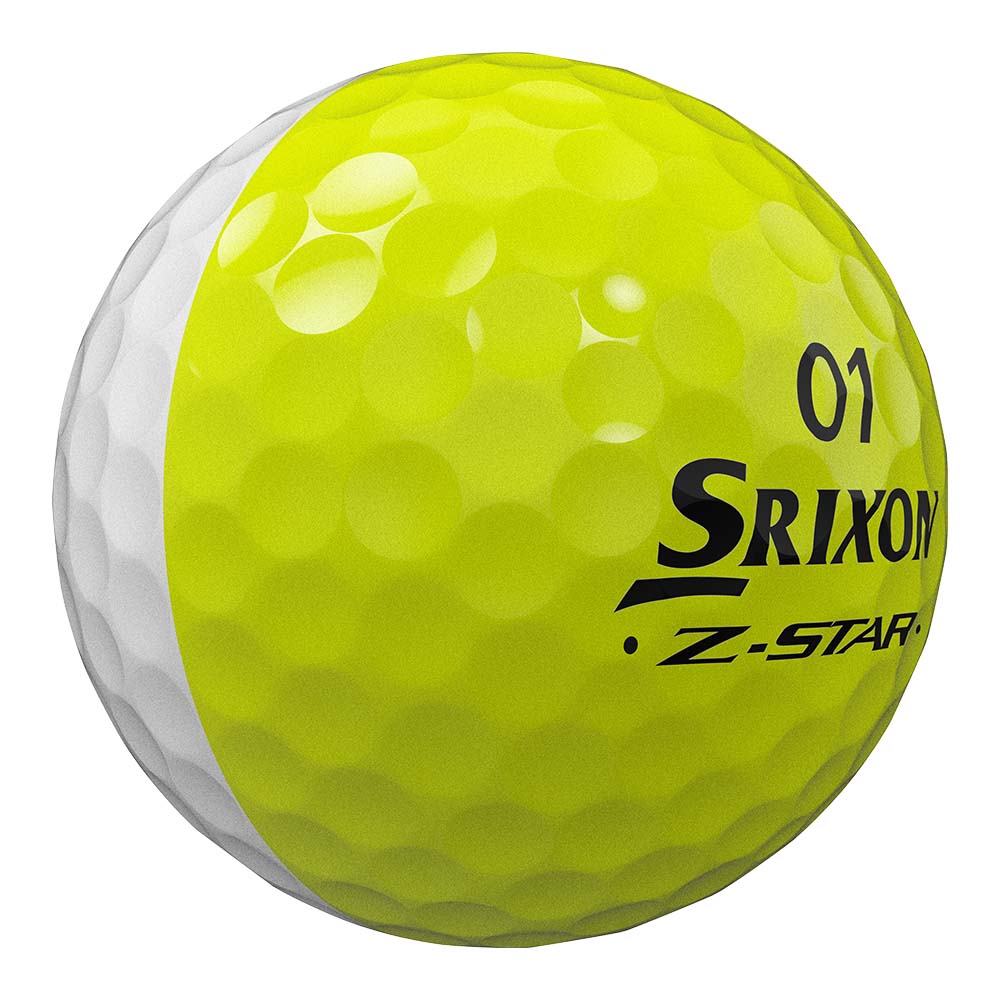 Srixon Z-Star Divide Golf Balls - White / Yellow