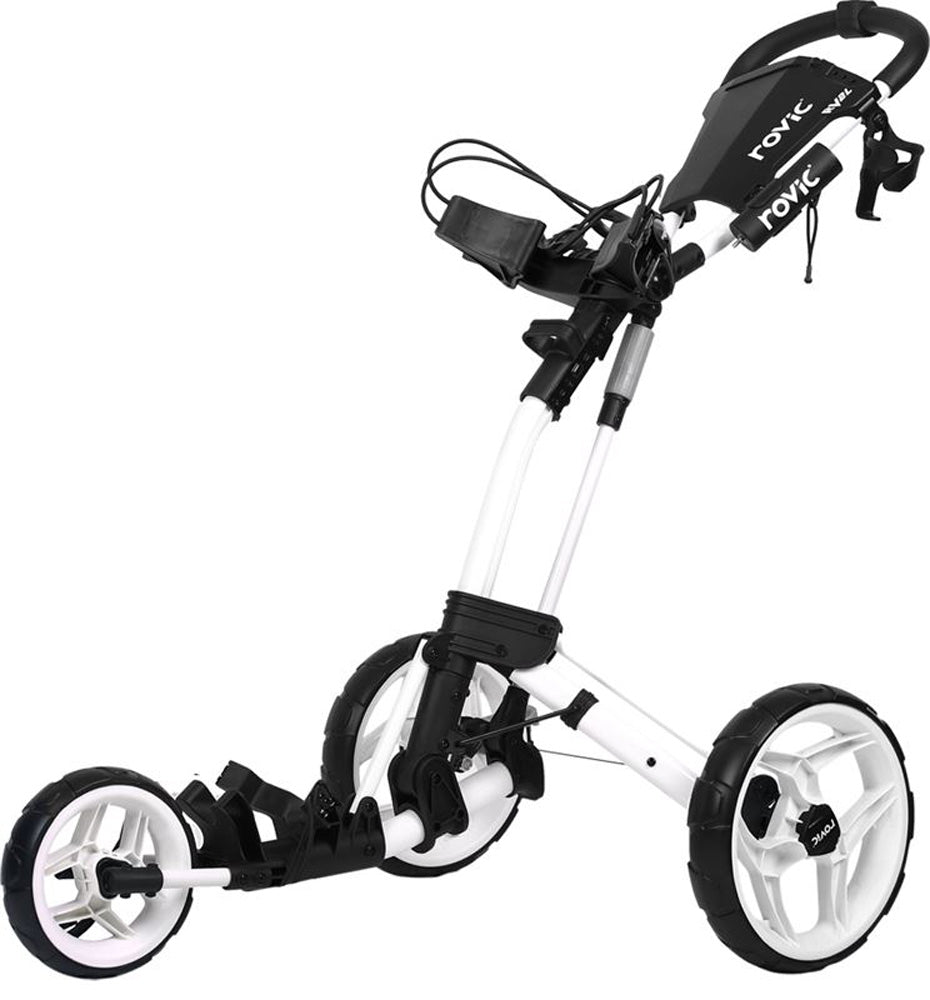 Clicgear Rovic RV2L Lite 3 Wheeled Push Golf Trolley Arctic White  