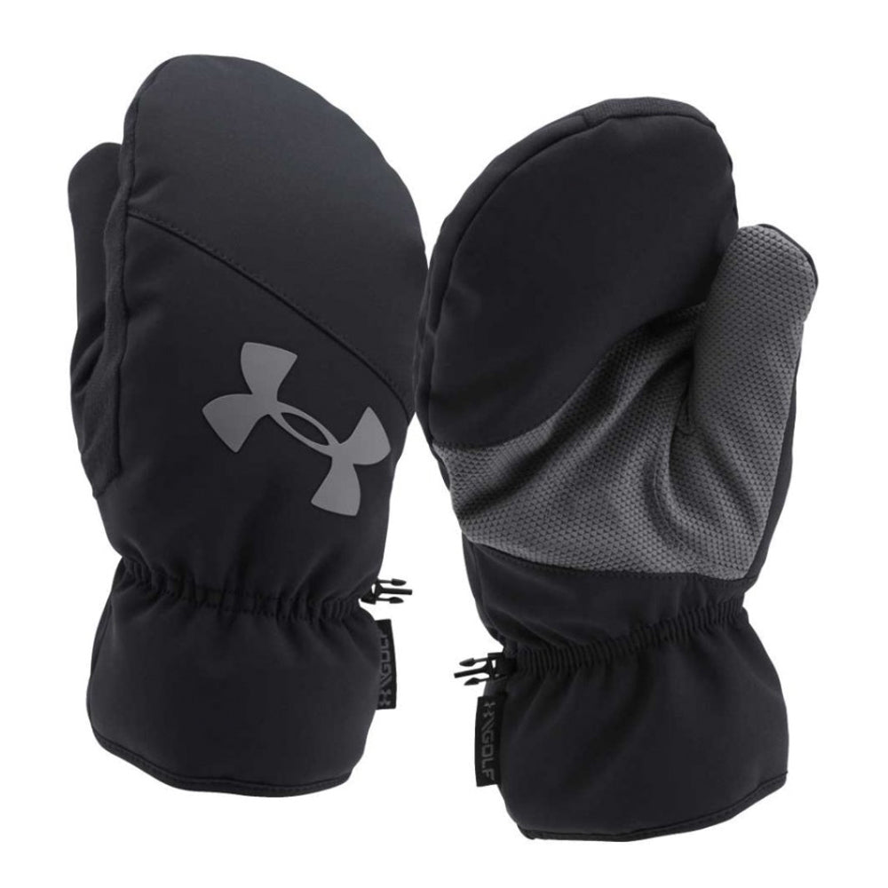 Under Armour Golf Cart Winter Mittens - Pairs Black S/M 