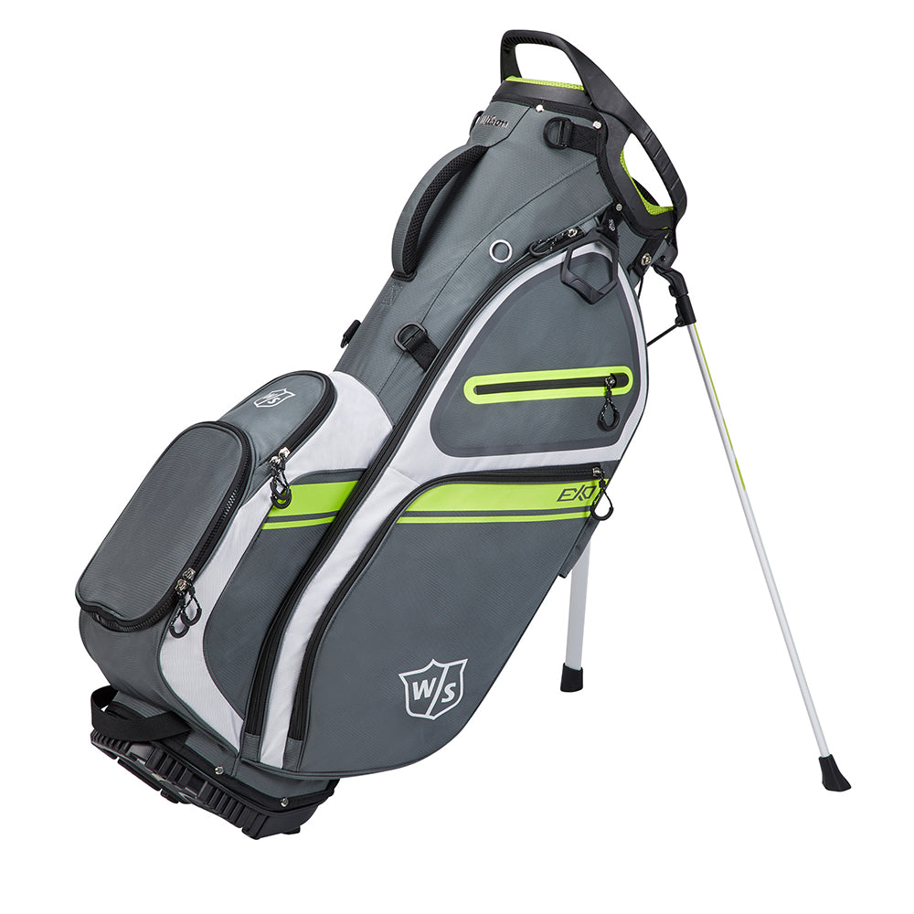 Wilson Staff Exo II Golf Stand Bag Charcoal / White / Lime  